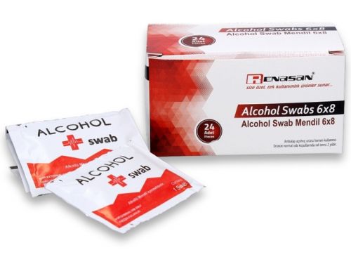 Alcohol swabs 6x8cm 24pcs