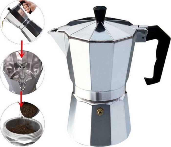 PERCOLATOR VOOR 3 KOPJES IN BD