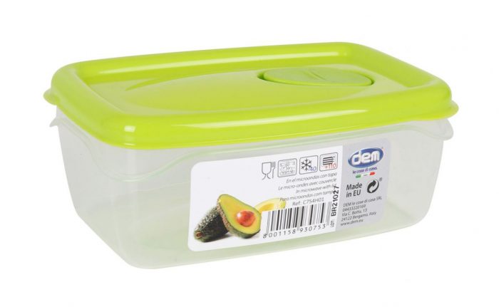 HERMETIC 2L MICROWAVE CONTAINER RECT.