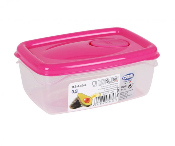 HERMETIC 0.5L MICROWAVE CONTAINER RECT.