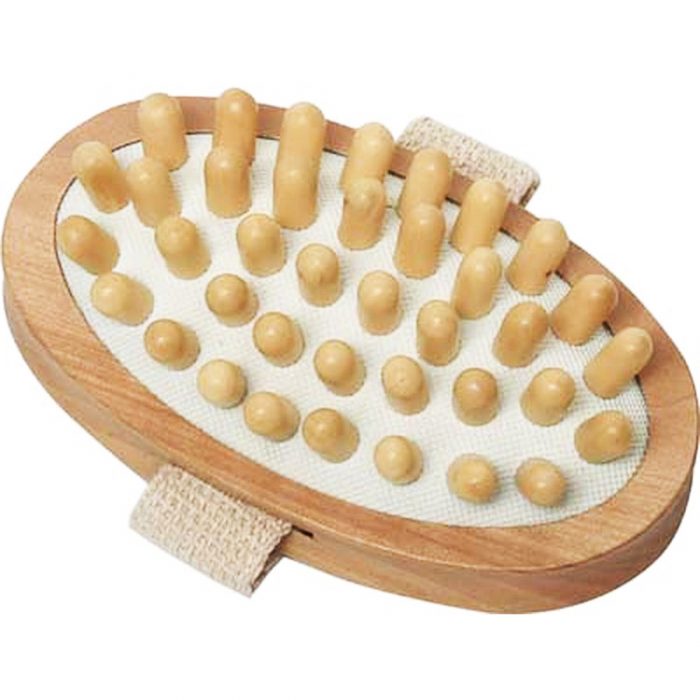 HOUTEN BODY MASSAGE BRUSH OVAL SHAPE - NATURAL