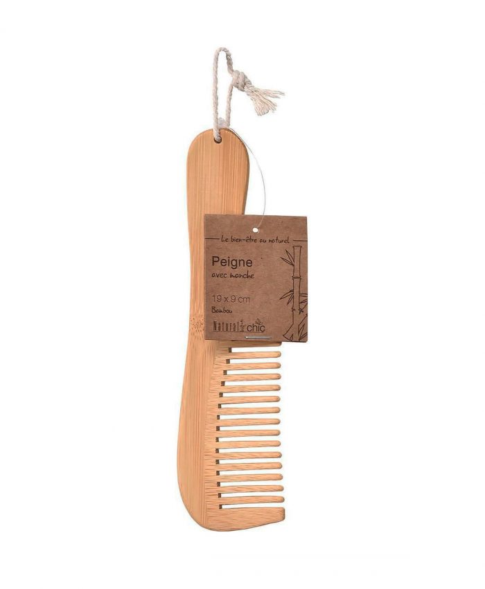 COMB WITH HANDLE - BAMBOO