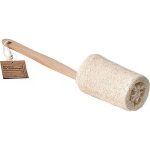 BODY EXFOLIATING BRUSH IN LOOFAH WITH HOUTEN HEN LE - NATURAL