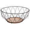 Zwart metalen fruitschaal BLAC 28CM