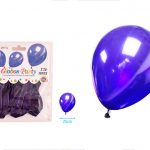 Ballon indigo paars blauw 25cm 10 stuks