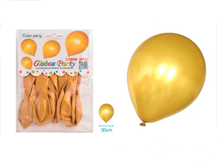 BALLON GOUD 30CM 10ST