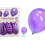 BALLONNEN METALLIC PAARS 30CM 10ST