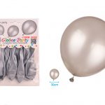 BALLON ZILVER 30CM 10ST