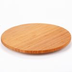 Draaiplateau draaiplank draaiplaat hout hapjesplank kaasplank borrelplank tapasplank serveerplank serveerplateau 35cm bamboo