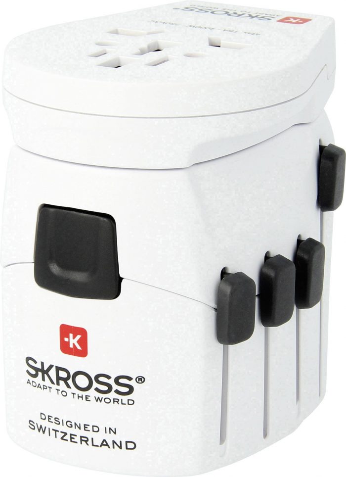 Reisstekker wereld Pro USB SKROSS