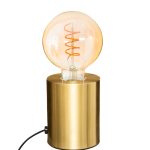 vintage industriële moderne design tafellamp saba goud 10,5cm