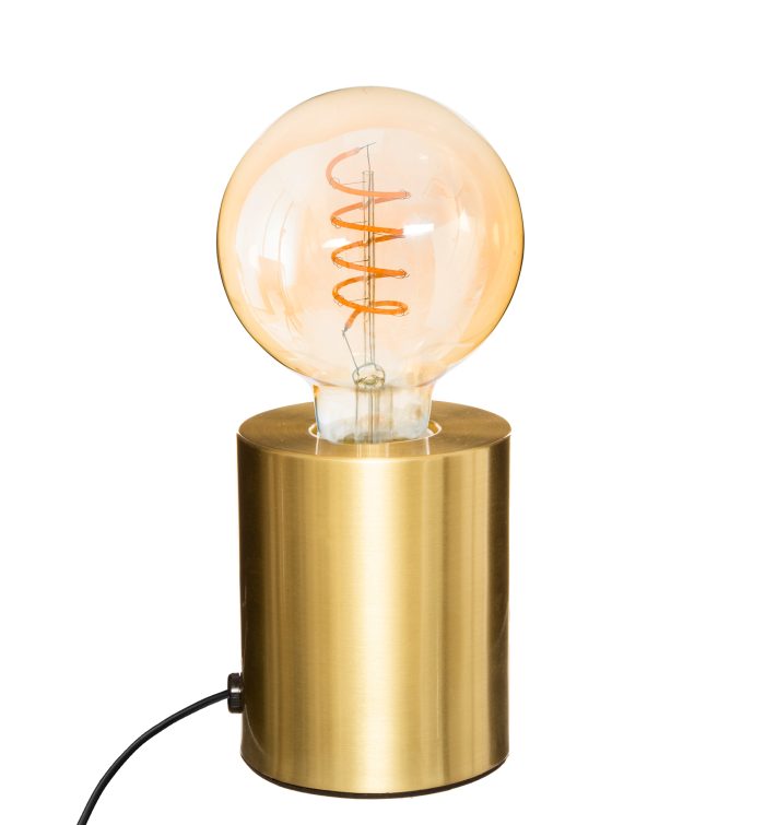 vintage industriële moderne design tafellamp saba goud 10,5cm