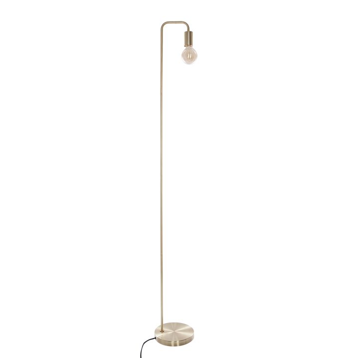 vloerlamp vintage industriële retro staande lamp keli goud H150cm