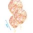roségouden feestversiering gevulde folieconfetti Ballonnen met confetti rosegoud 3st