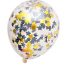 feestviering gevulde folieconfetti BALLON CONFETTIVULLING zwarte en gouden confetti vulling35CM 3ST