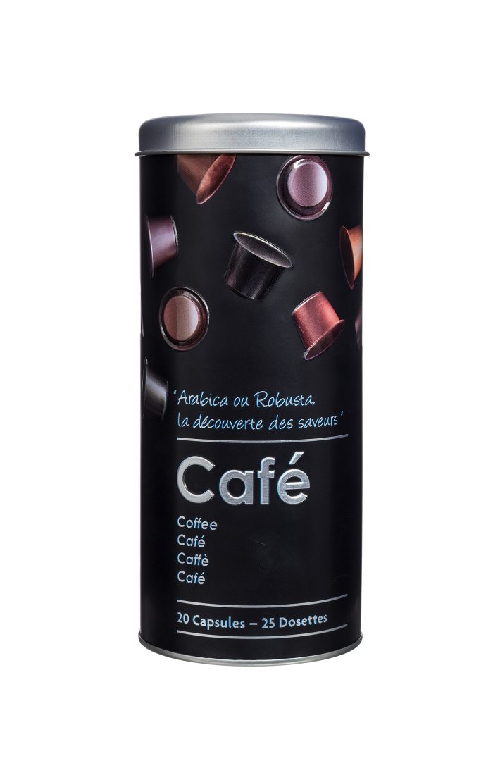 Koffieblik voor capsules/pads/poeder