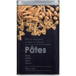 Metalen pasta blik met 3D embossing 500g PASTA BOX EMBOSSED 3D stalen aluminium bewaarblik bewaardoos voorraadblik voorraaddoos opbergdoos zwart