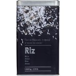 RICE BOX EMBOSSED 3D metalen stalen aluminium rijst voorraadblik voorraaddoos bewaarblik bewaardoos opbergdoos vershoudbak vershouddoos zwart