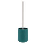 TOILET BRUSH ABS + RUBBER WITH STRIPES- DARK GREEN