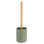 POLYRESIN TOILET BRUSH - KAKI/BAMBOO