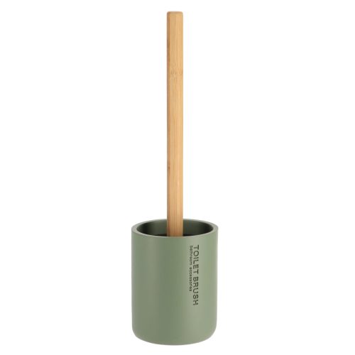 POLYRESIN TOILET BRUSH - KAKI/BAMBOO