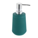 RUBBER AND ABS TUMBLER WITH STRIPES 270 ML - DARK GREEN