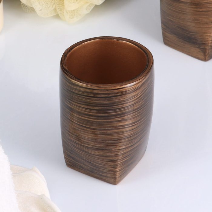 POLYRESIN TUMBLER - WENGE