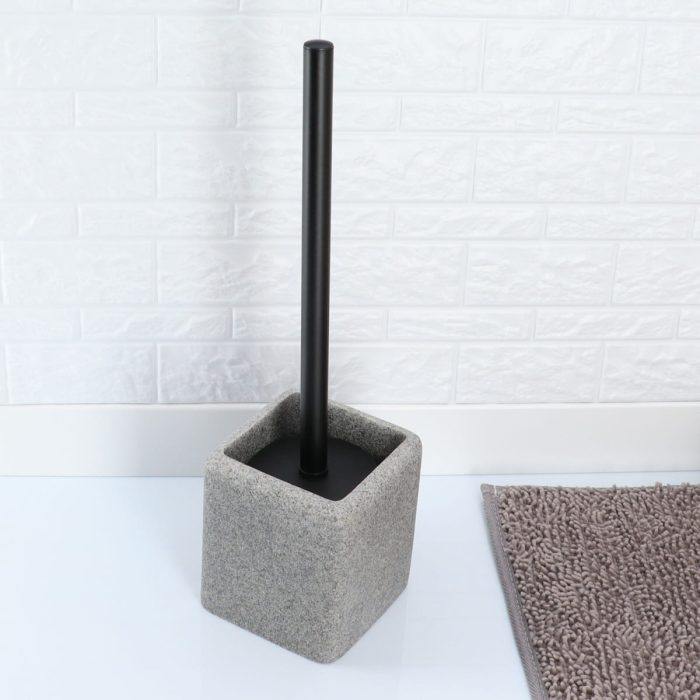 SQUARE POLYRESIN TUMBLER - GREY