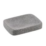 Zeephouder natuursteen effect polyresin grijs zeepschaal zeepbakje graniet look industrieel steen gemengd steen polystone