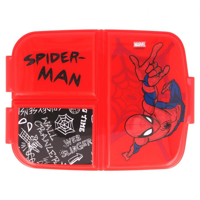 Lunchbox Spiderman 3-vakken