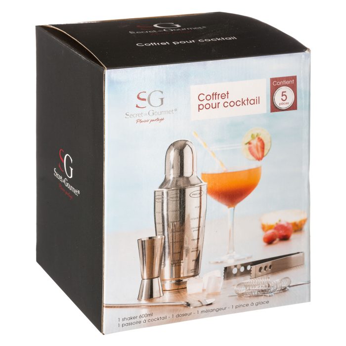 Cocktailset RVS 5st 600ml