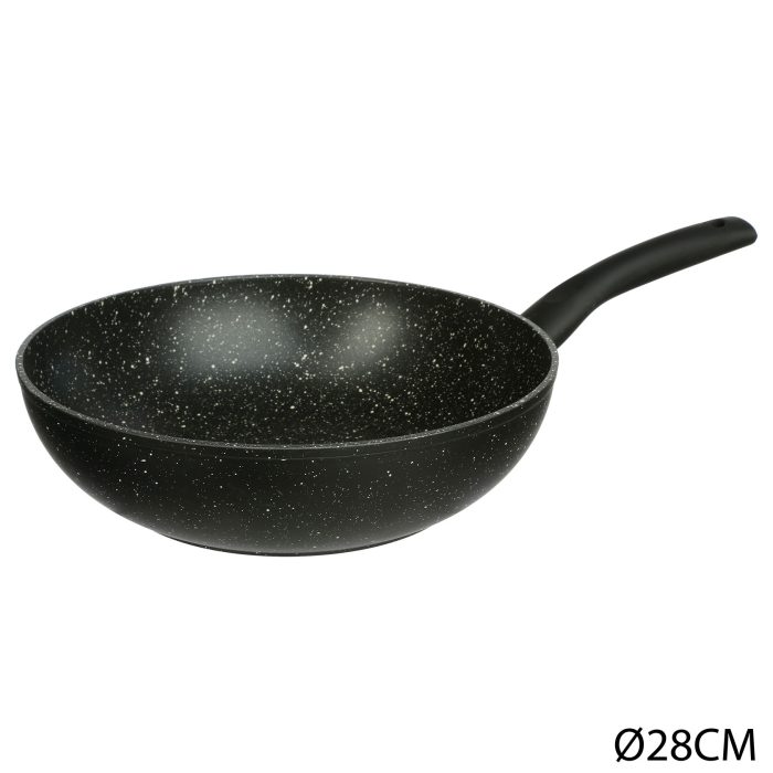 Gesmeden ALUMINIUM wokpan 28cm