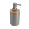 PS zeepdispenser 300ml GRIJS/BAMBOE