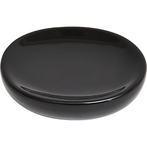 DOLOMITE OVAL SOAP DISH - BLACK
