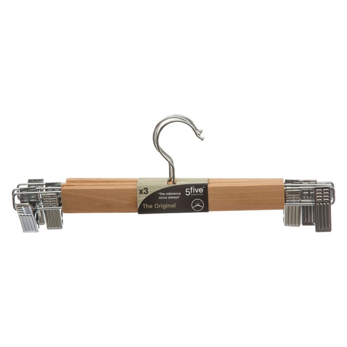 KLEDINGHANGER MET METALEN CLIP X3