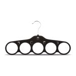 VELVET SCARF HANGER BLACK