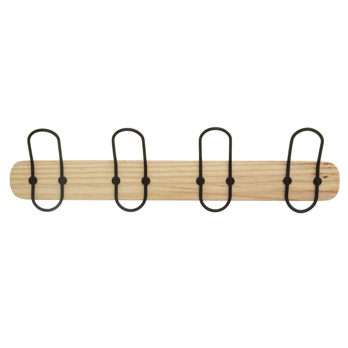 4 WOODEN HOOKS STAPLE