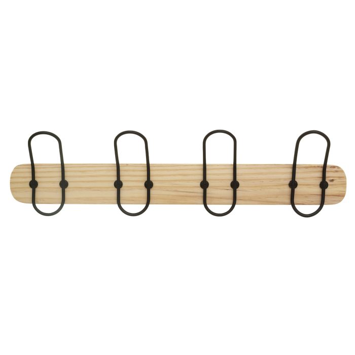 4 WOODEN HOOKS STAPLE