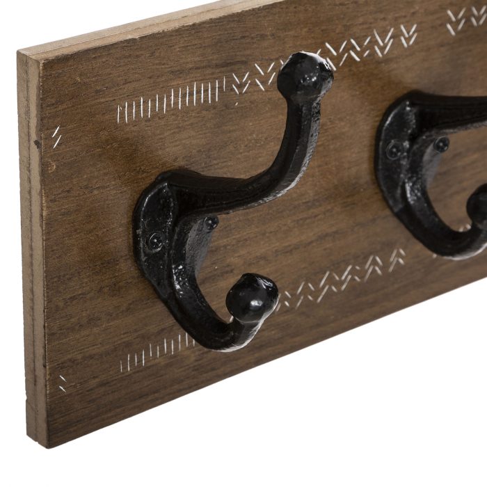 MDF 5 HOOKS COAT HANGER