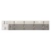 4 WOOD MTL HOOKS GREY
