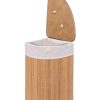 Bamboe hoekwasmand 48L