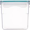 Bewaardoos PP + deksel 970ml RECHTHOEKIG hoog