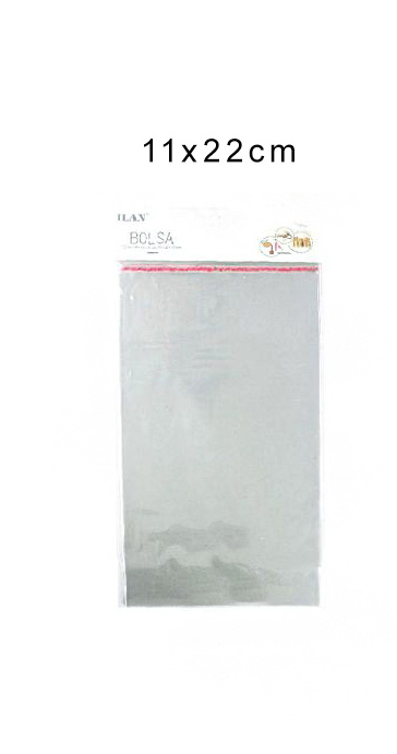 Zelfklevend plastic zakjes 11*22cm 30x M24410