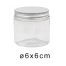 Plastic pot 140g M29329 ø5,5*6CM