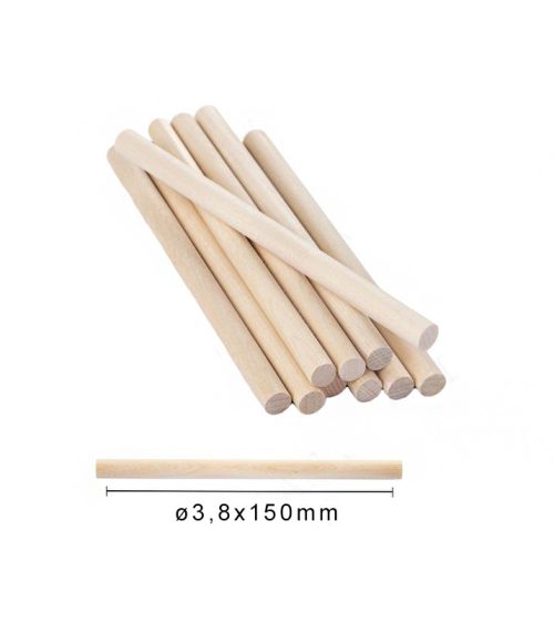 Houten stokje ø3,8*150MM M22223