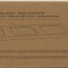 Serveerplank bamboe met glazen schalen 4-delig