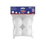 Piepschuim bal wit 6cm/4 stuks