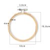 Borduurring hout D18cm