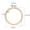 Borduurring hout D23cm