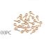 Mini schroefogen goud 8mm